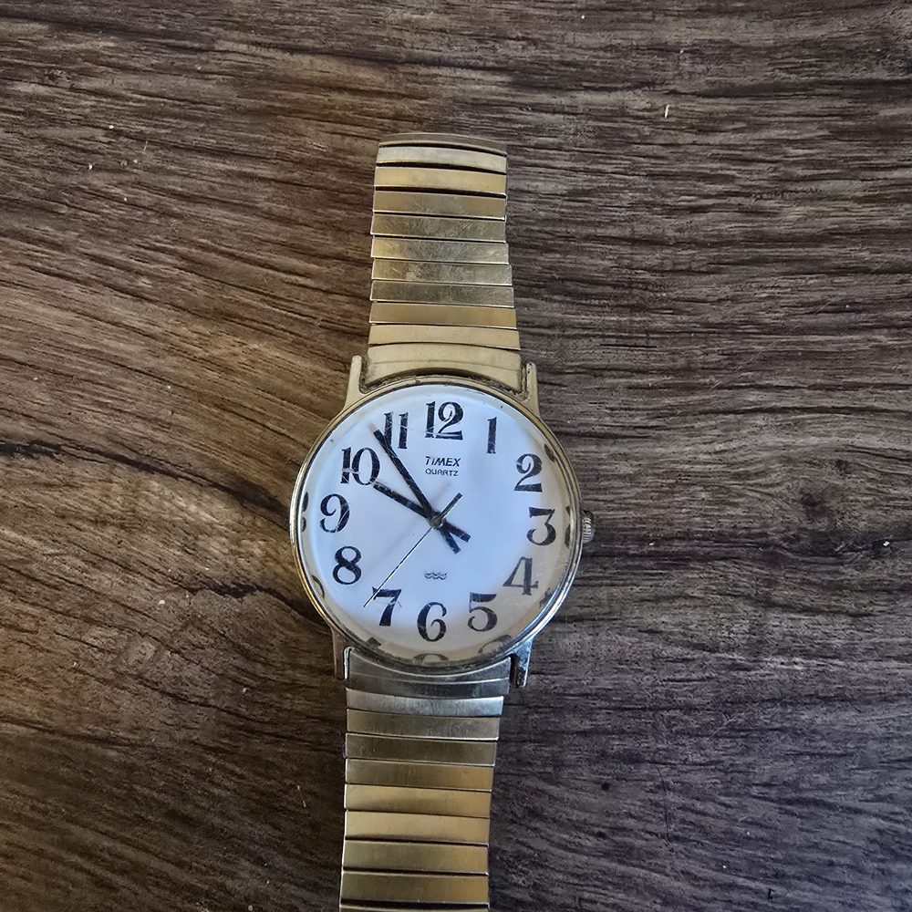 Timex Quartz CR 2016 Cell Made In The Philippines Wristwatch.